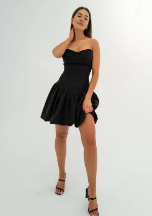 Leyna - Black mini bomb dress