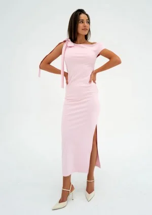 Chiara - Powder pink maxi dress