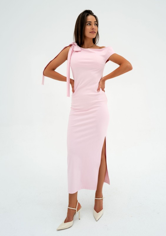 Chiara - Powder pink maxi dress
