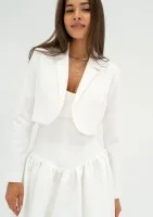 Iris - Ecru short blazer
