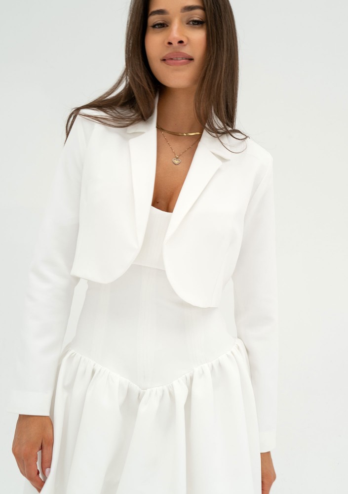 Iris - Ecru short blazer