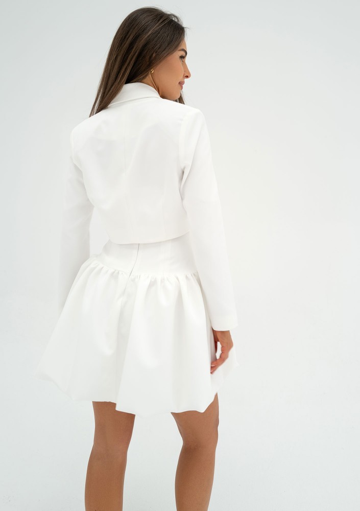 Iris - Ecru short blazer