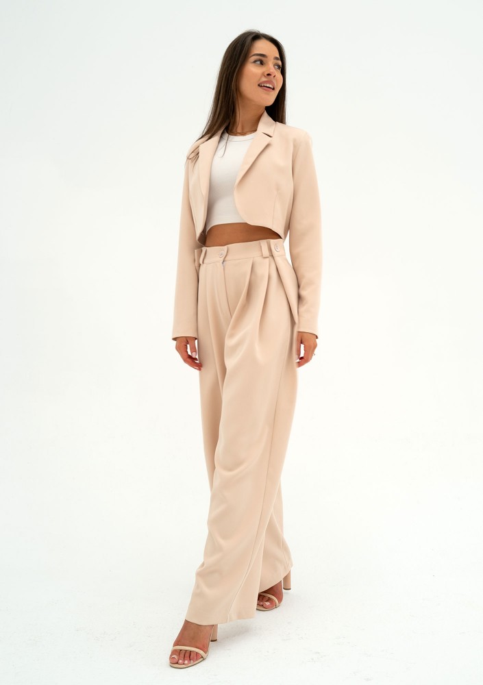 Iris - Beige short blazer