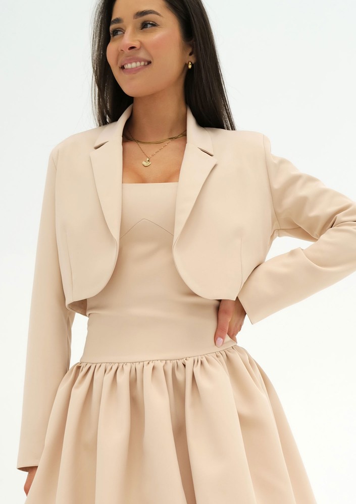 Iris - Beige short blazer