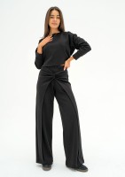Jase - Black draped trousers