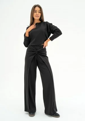 Jase - Black short sweatshirt