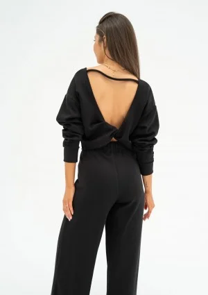 Jase - Black short sweatshirt