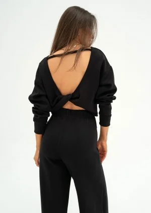 Jase - Black short sweatshirt