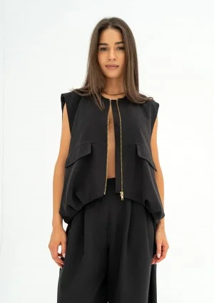 Nyla - Black vest