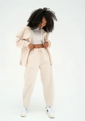 Cord - Ecru curduroy trousers