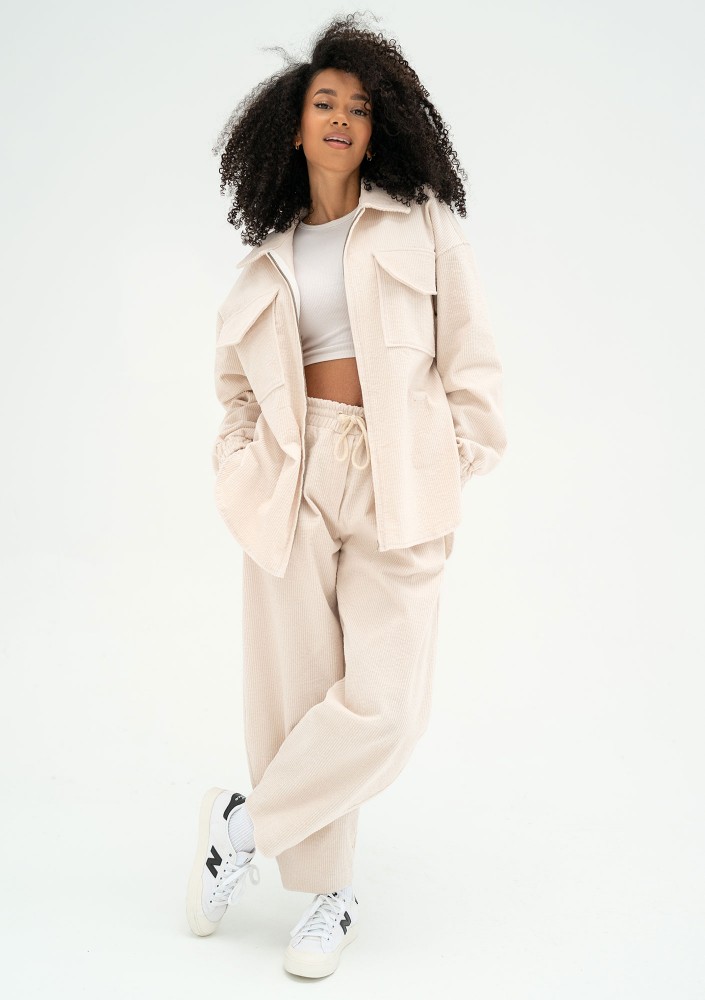 Cord - Ecru curduroy jacket