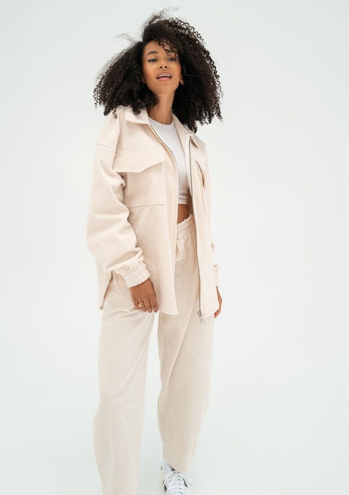 Cord - Ecru curduroy jacket
