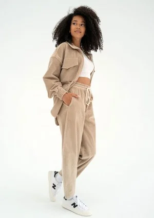 Cord - Beige curduroy trousers