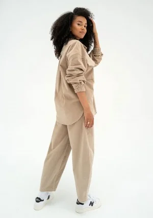 Cord - Beige curduroy trousers