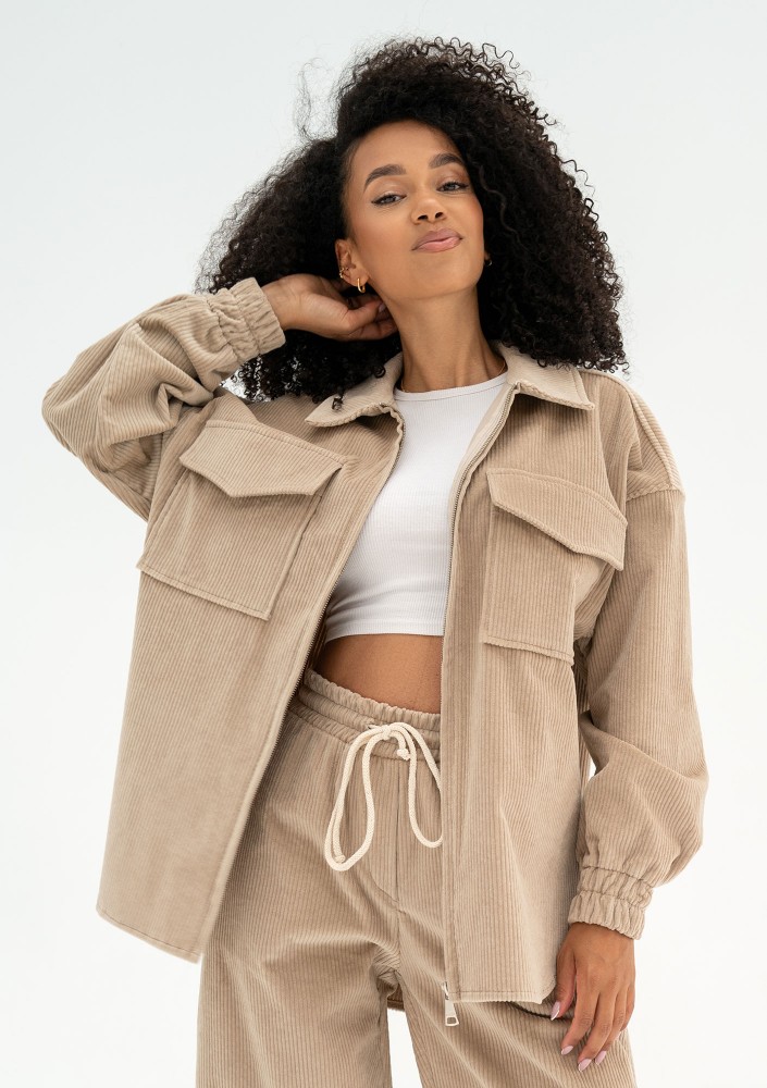 Cord - Beige curduroy jacket