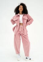 Cord - Pink curduroy trousers