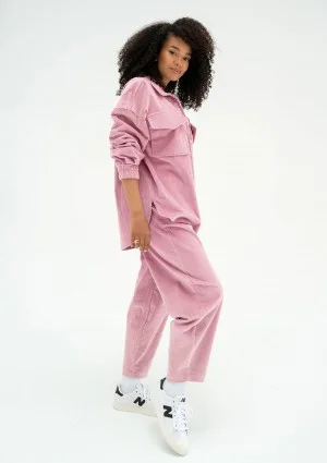 Cord - Pink curduroy trousers