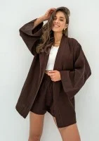 Pavla - Brown muslin shirt