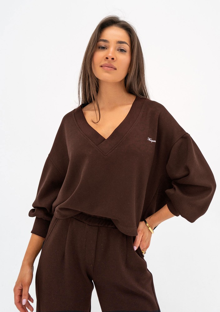 Ollie - Bluza z dzianiny soft Brown