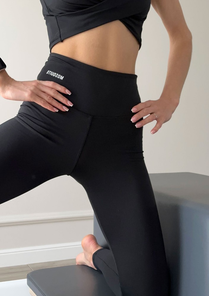 Hi Pure - Legginsy gładkie Black