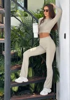 Chance - Legginsy prążkowane Pistachio