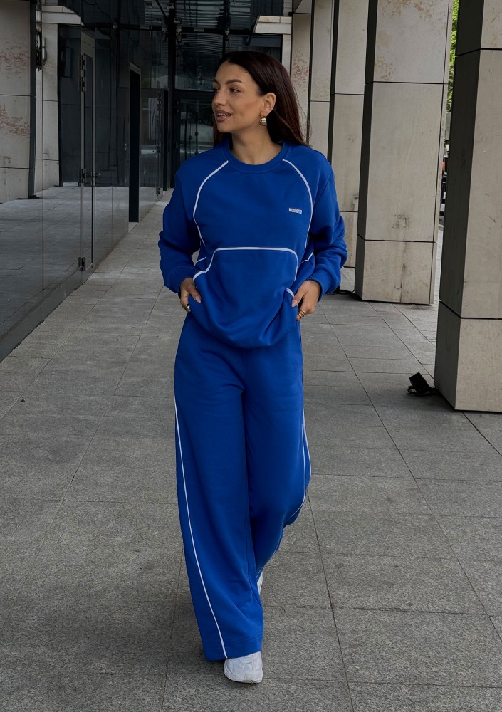 Cush - Bluza z lamówkami Cobalt Blue