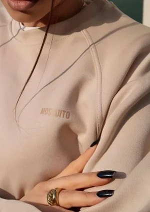 Shanti - Beige rayon sweatshirt