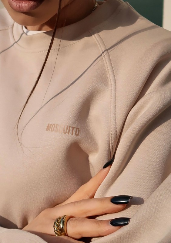 Shanti - Beige rayon sweatshirt