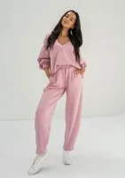 Ollie - Spodnie dresowe z dzianiny soft Pink