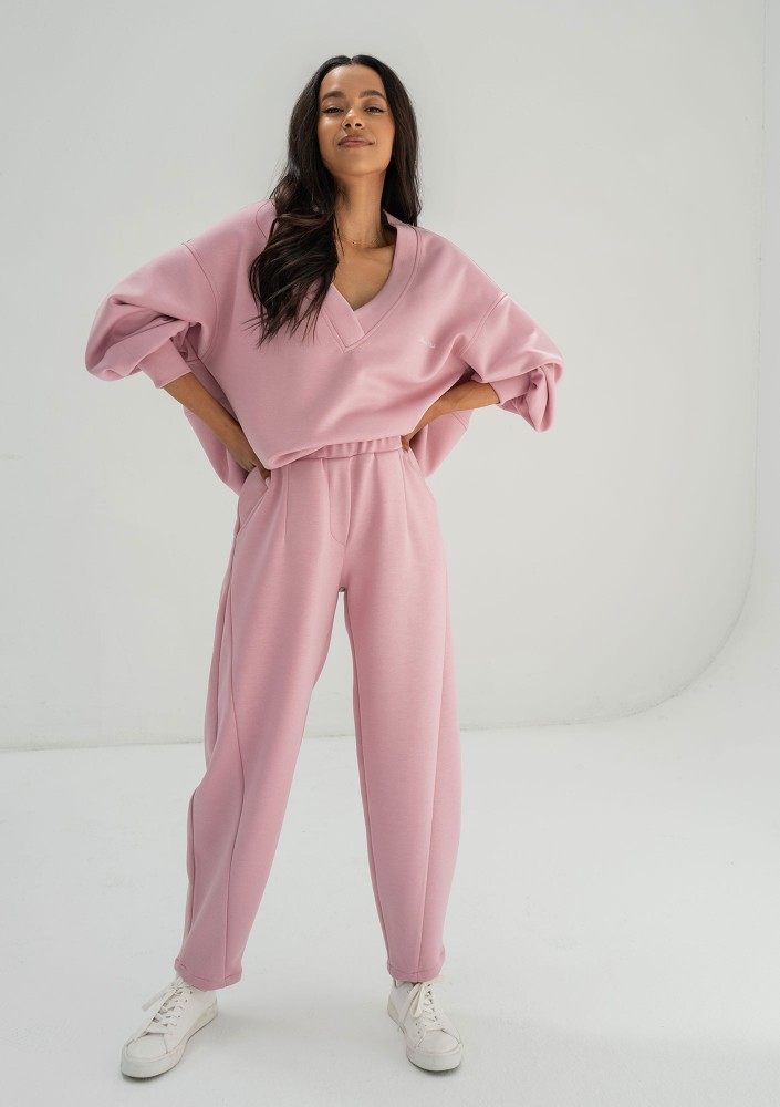 Ollie - Pink rayon sweatpants