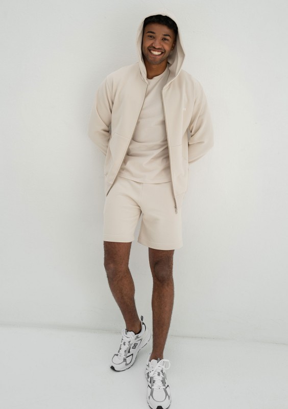 Pure - Men's coconuty zipped hoodie