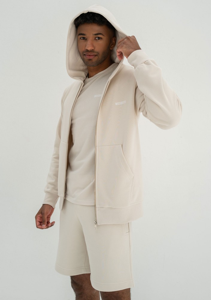 Pure - Męska rozpinana bluza Coconut