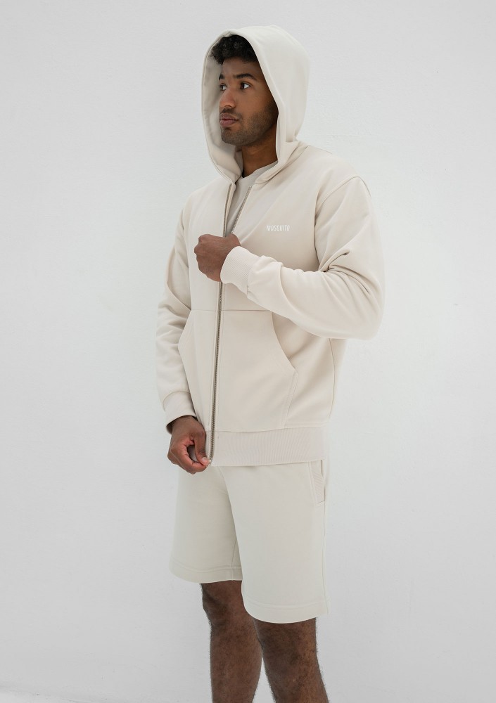 Pure - Men's coconuty zipped hoodie