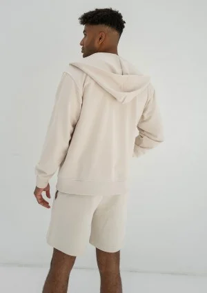 Pure - Men's coconuty zipped hoodie