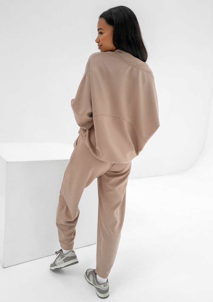 Ollie - Latte beige rayon sweatshirt
