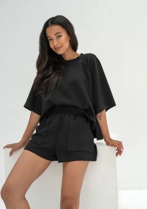 Jess - Black soft sweatshirt