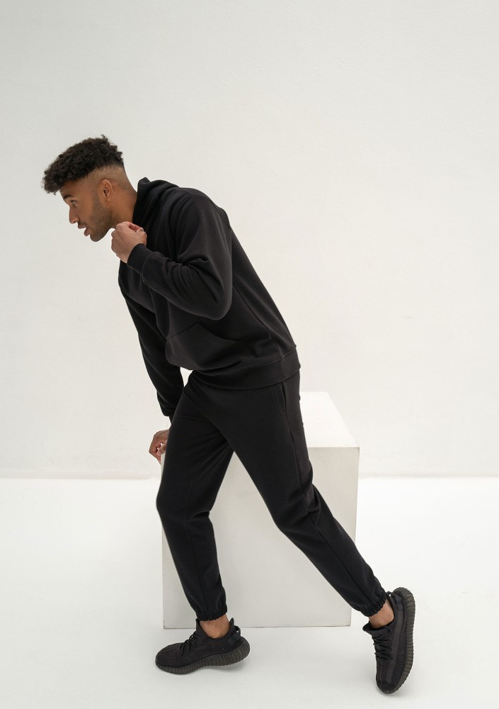 Pure- Men's black sweatpants