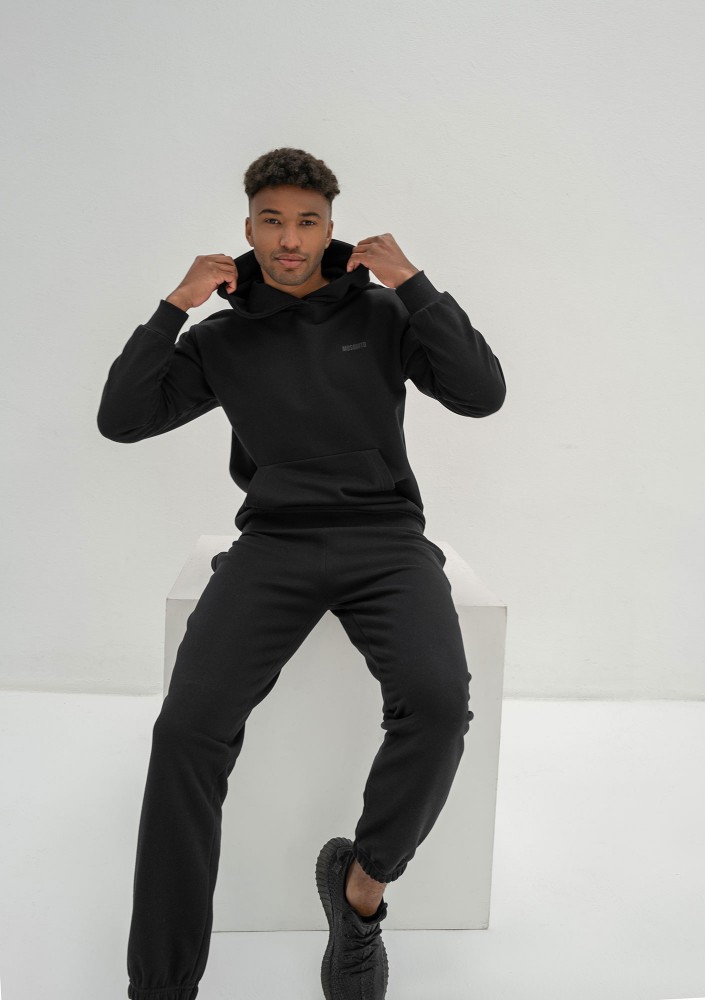 Pure- Men's black sweatpants