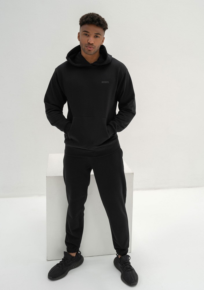 Pure - Męska bluza z kapturem Black