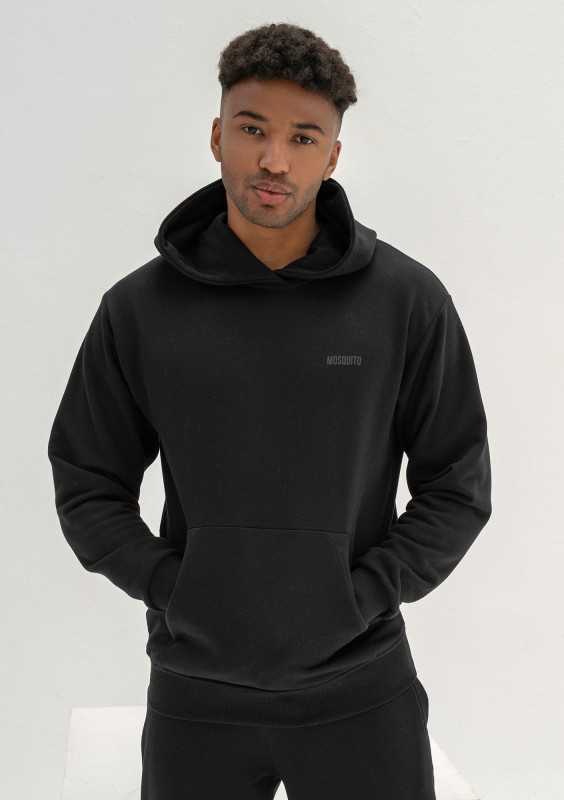 Pure - Męska bluza z kapturem Black