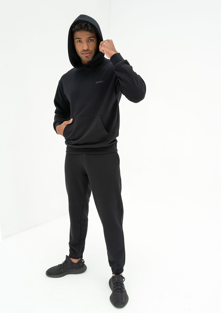 Pure - Męska bluza z kapturem Black