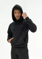 Pure - Męska bluza z kapturem Black