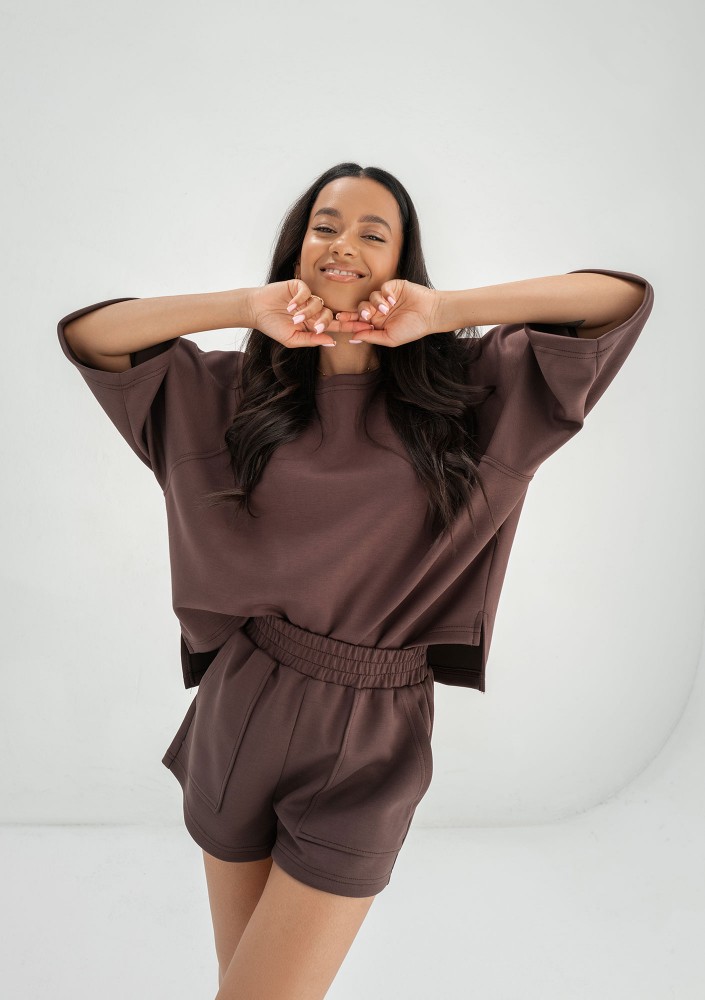 Jess - Brown soft sweatshirt