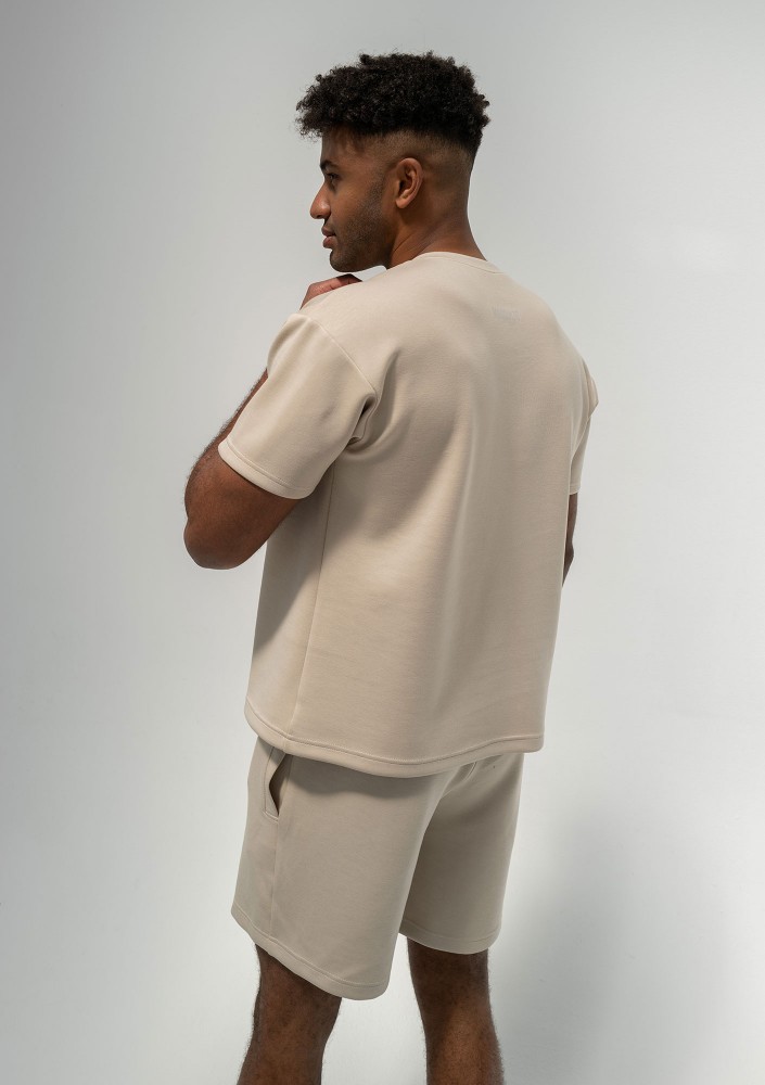 Boyd - Men's beige soft T-shirt