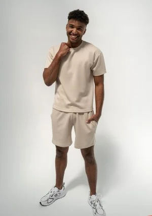 Boyd - Men's beige soft shorts