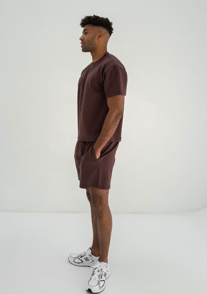 Boyd - Men's brown soft T-shirt