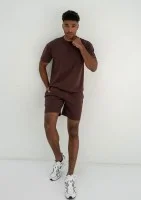 Boyd - Męskie szorty z dzianiny soft Brown