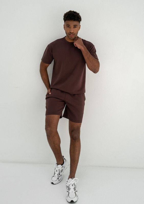 Boyd - Men's brown soft shorts