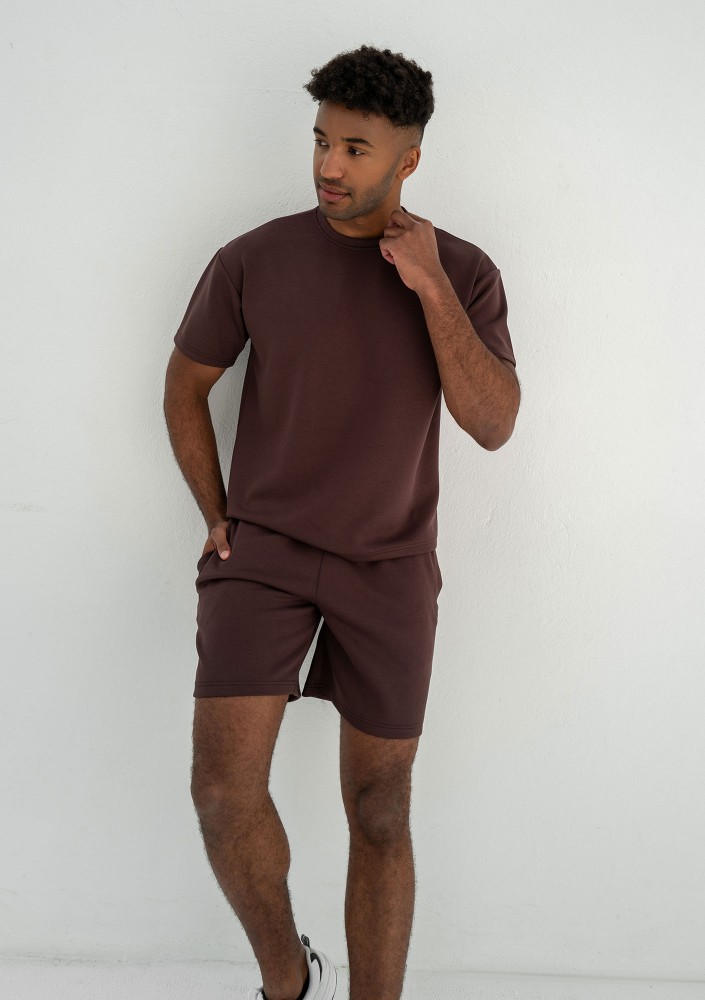 Boyd - Men's brown soft shorts
