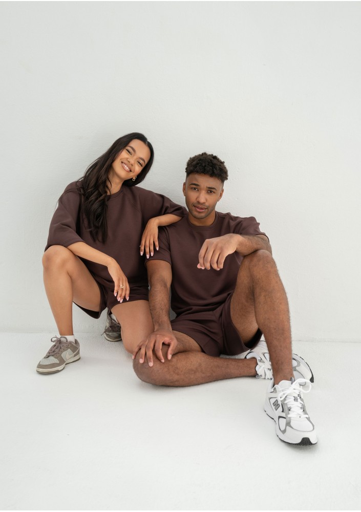 Boyd - Męskie szorty z dzianiny soft Brown